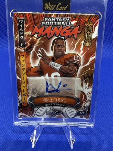 Autografo vince young vero 1 - vince, 1/1
